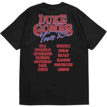 Merch Luke Combs: Luke Combs Unisex T-shirt: Tour '23 Smashing Beer (back Print & Ex-tour) (small) S
