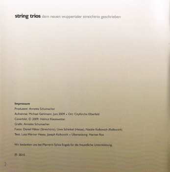 CD Lutz-Werner Hesse: String Trios 468009