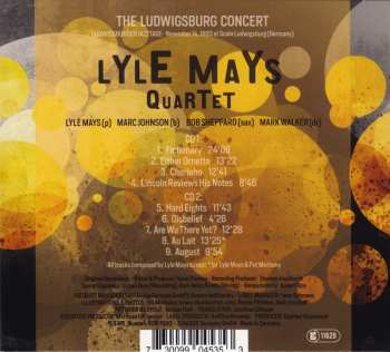 2CD Lyle Mays Quartet: The Ludwigsburg Concert 408240