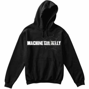 Merch Machine Gun Kelly: Machine Gun Kelly Unisex Pullover Hoodie: Cracked Glass (back Print) (x-large) XL