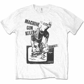 Merch Machine Gun Kelly: Machine Gun Kelly Unisex T-shirt: Tv Warp (large) L
