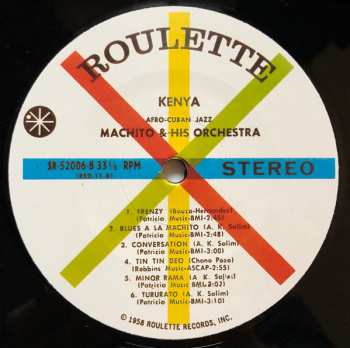LP Machito And His Orchestra: Kenya (Afro Cuban Jazz) 69795