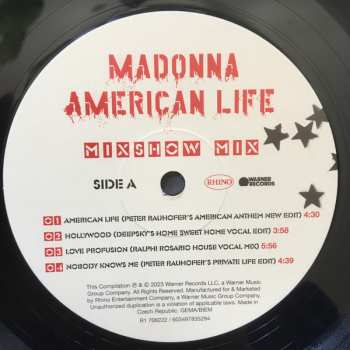 LP Madonna: American Life Mixshow Mix (Honoring Peter Rauhofer) LTD 471392