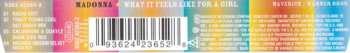 CD Madonna: What It Feels Like For A Girl