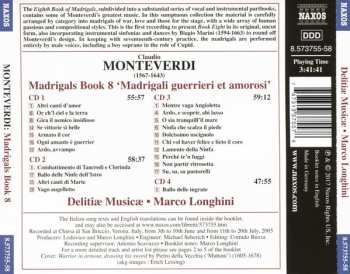 4CD Claudio Monteverdi: Madrigals Book 8; Madrigali Guerrieri Et Amorosi 277087