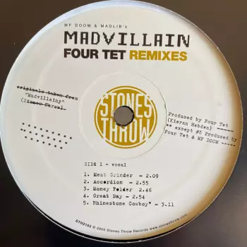 Madvillain: Four Tet Remixes