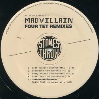EP Madvillain: Four Tet Remixes 144109