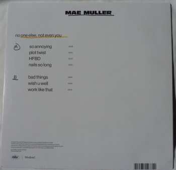 LP Mae Muller: No One Else, Not Even You 191978