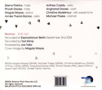 CD Magda Mayas' Filamental: Murmur LTD