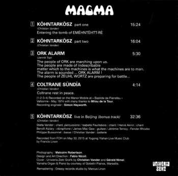 CD Magma: Köhntarkösz LTD | DLX | DIGI 464820