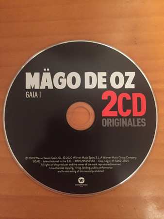 2CD Mägo De Oz: 2CD Originales: Gaia I / La Ciudad de Los árboles