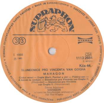 LP Mahagon: Slunečnice Pro Vincenta Van Gogha 481526
