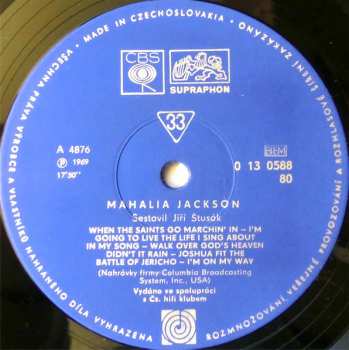 LP Mahalia Jackson: Mahalia Jackson 50256