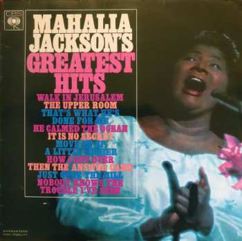 LP Mahalia Jackson: Mahalia Jackson's Greatest Hits 445273