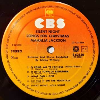 LP Mahalia Jackson: Stille Nacht (Mahalia Jackson Singt Weihnachtslieder) 530595