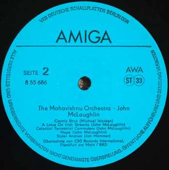 LP Mahavishnu Orchestra: The Mahavishnu Orchestra - John McLaughlin 50326