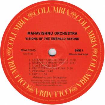 LP Mahavishnu Orchestra: Visions Of The Emerald Beyond 39039