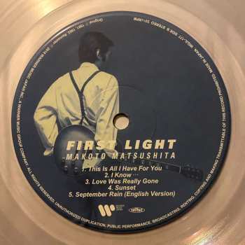 LP Makoto Matsushita: First Light CLR | LTD 537028