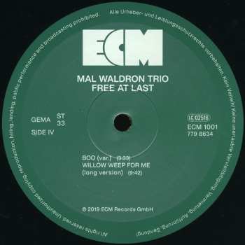 2LP Mal Waldron Trio: Free At Last (Extended Edition) 66587