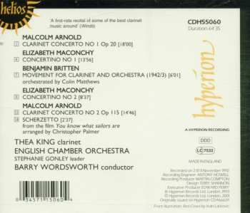 CD Malcolm Arnold: Clarinet Concertos; Scherzetto; Concerto Movement/  Concertinos 303303