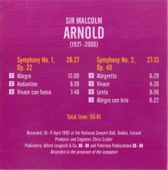 6CD/Box Set Malcolm Arnold: Complete Symphonies And Dances 127010