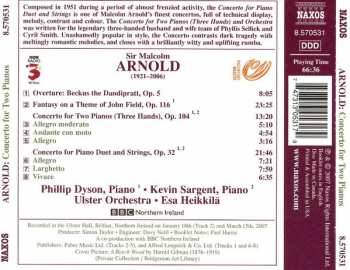 CD Malcolm Arnold: Concerto For Two Pianos (Three Hands) /  Concerto For Piano Duet 241843