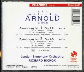 CD Malcolm Arnold: Symphonies No.1 & No.2 328795