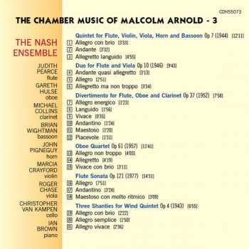 CD Malcolm Arnold: The Chamber Music Of Malcolm Arnold - 3 294287