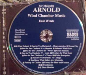 CD Malcolm Arnold: Wind Chamber Music (Wind Quintet • Three Shanties • Suite Bourgeoise) 244359