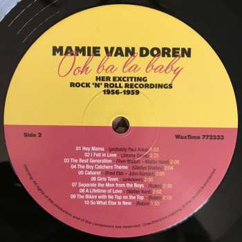 LP Mamie Van Doren: Ohh Ba La Baby Her Exciting Rock ‘N’ Roll Recordings 1956-1959 DLX | LTD 144523