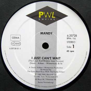 LP Mandy Smith: I Just Can't Wait ('The Cool And Breezy Jazz Version')