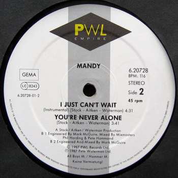 LP Mandy Smith: I Just Can't Wait ('The Cool And Breezy Jazz Version')