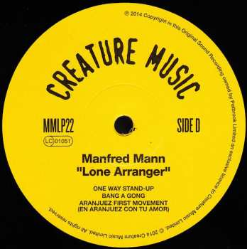 2LP Manfred Mann: Lone Arranger 131380