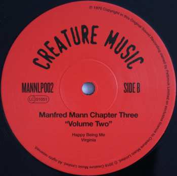LP Manfred Mann Chapter Three: Volume Two 79369