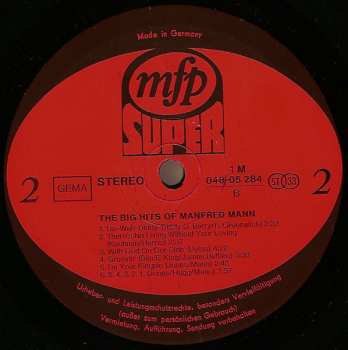 LP Manfred Mann: The Big Hits Of Manfred Mann 516973