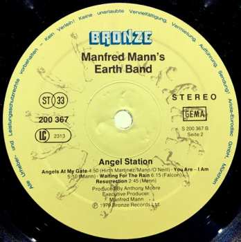 LP Manfred Mann's Earth Band: Angel Station
