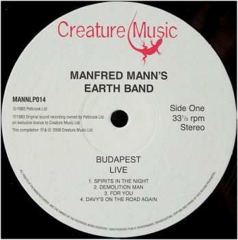 LP Manfred Mann's Earth Band: Budapest (Live) 84004