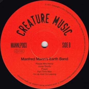 LP Manfred Mann's Earth Band: Manfred Mann's Earth Band 78316