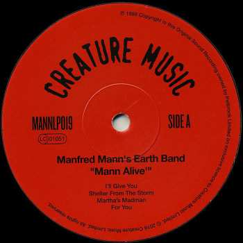 2LP Manfred Mann's Earth Band: Mann Alive 73155