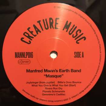 LP Manfred Mann's Earth Band: Masque (Songs And Planets) 74681
