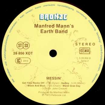 LP Manfred Mann's Earth Band: Messin' 538943