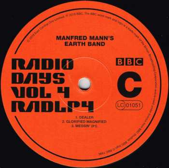 3LP Manfred Mann's Earth Band: Radio Days Vol 4 - Live At The BBC 70-73 142511
