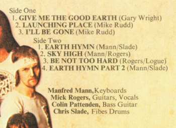 LP Manfred Mann's Earth Band: The Good Earth 80215