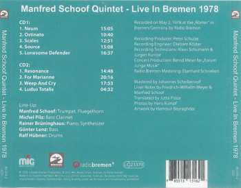 2CD Manfred Schoof Quintet: Live In Bremen 1978 499859