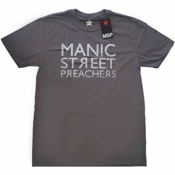 Merch Manic Street Preachers: Tričko Reversed Logo Manic Street Preachers  L