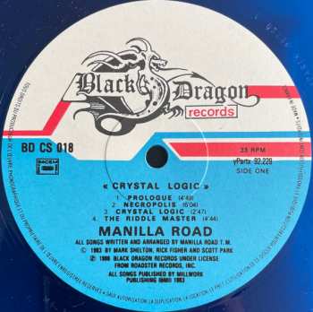 LP Manilla Road: Crystal Logic CLR
