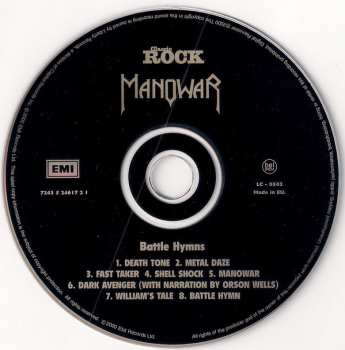CD Manowar: Battle Hymns 3702