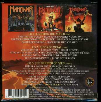 3CD/Box Set Manowar: Black Wind, Fire & Steel: Atlantic Albums 1987-1992