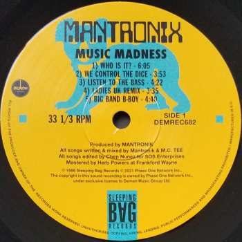 LP Mantronix: Music Madness 502580