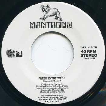 SP Mantronix: Needle To The Groove / Fresh Is The Word 336441
